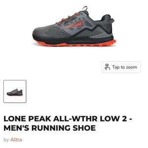 ALTRA LONE PEAK ALL WEATHER LOW 2 SHOES 
Size 13 men’s